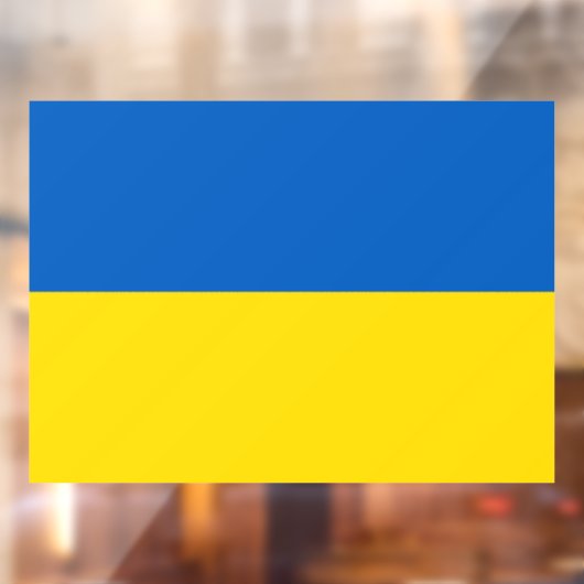 Ukrainian flag. Supporting Ukraine ウィンドウサイン (シート2)
