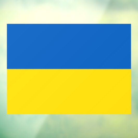 Ukrainian flag. Supporting Ukraine ウィンドウサイン (シート3)