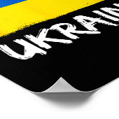 Ukrainian Flag Ukraine 3 ポスター (角)