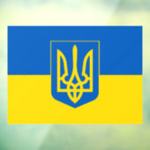 Ukrainian flag with the Trident Coat of Arms. ウィンドウサイン (シート3)