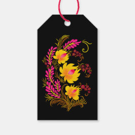 Ukrainian Floral Folk Art ギフトタグ