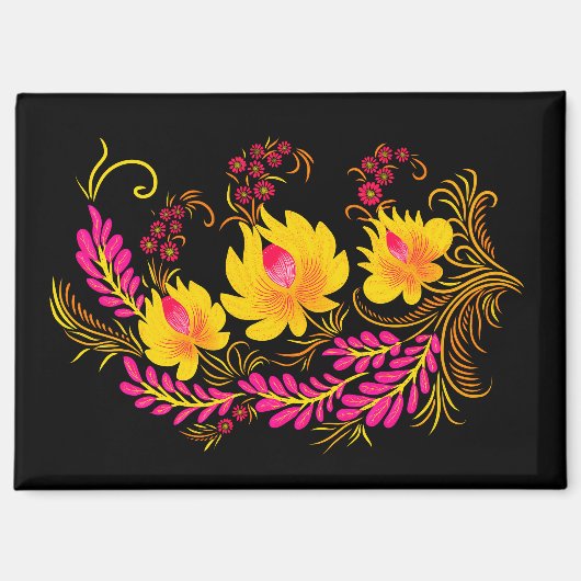 Ukrainian Floral Folk Art マグネット (正面)