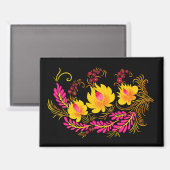 Ukrainian Floral Folk Art マグネット (正面/裏面)
