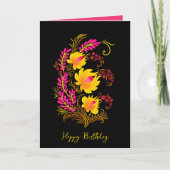 Ukrainian Floral Folk Art Birthday カード (正面)
