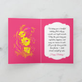 Ukrainian Floral Folk Art Birthday カード (内部)