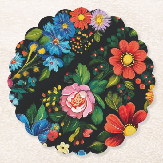 Ukrainian folk art. ペーパーコースター (正面)