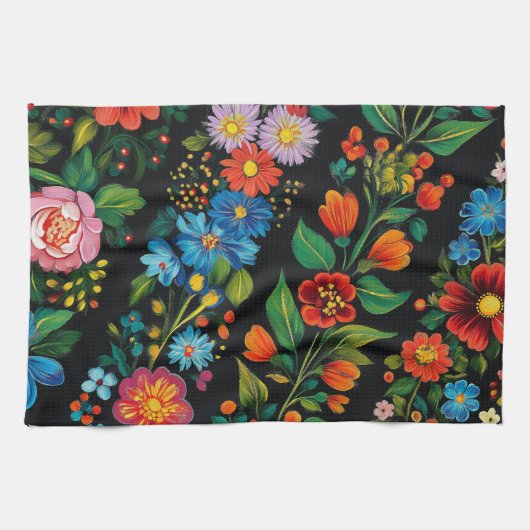 Ukrainian folk art. Kitchen Towels キッチンタオル (横)