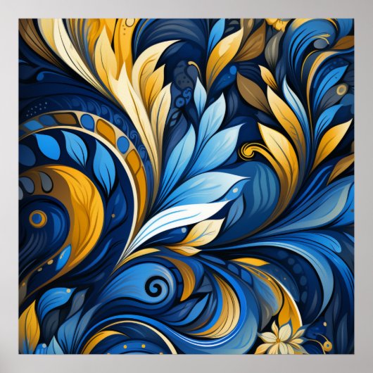 Ukrainian folk art motifs ポスター (正面)