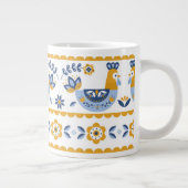 Ukrainian folk art ornament Specialty Mug ジャンボコーヒーマグカップ (右)