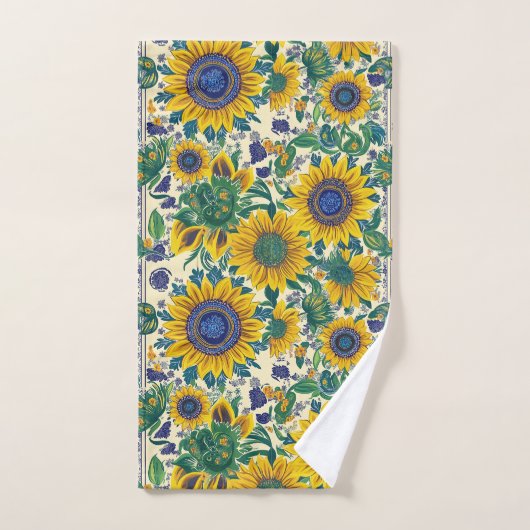 Ukrainian folk art pattern. ハンドタオル (ハンドタオル)