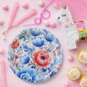 Ukrainian folk art pattern ペーパープレート (パーティー)