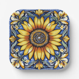 Ukrainian folk art pattern ペーパープレート