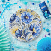 Ukrainian folk art pattern ペーパープレート (パーティー)