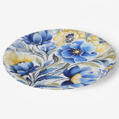 Ukrainian folk art pattern ペーパープレート (アングル)