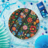 Ukrainian folk art pattern ペーパープレート (パーティー)