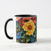 Ukrainian folk art pattern マグカップ (左)