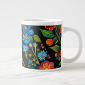 Ukrainian folk art pattern X-Large Mug ジャンボコーヒーマグカップ (右)