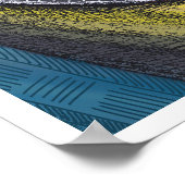 Ukrainian Girl with Peace Dove and Red Poppies Art ポスター (角)