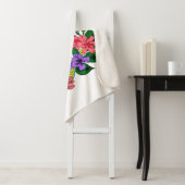 Ukrainian heraldry trident tryzub blooming flowers シェルパブランケット (インサイチュ)