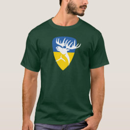 Ukrainian Moose - Shield with Ukraine Flag Tシャツ