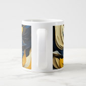 Ukrainian motifs blue and yellow X-Large Mug ジャンボコーヒーマグカップ (裏面)