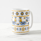 Ukrainian ornament コーヒーマグカップ (正面右)