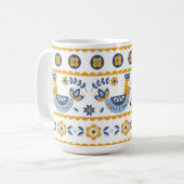 Ukrainian ornament コーヒーマグカップ (正面左)