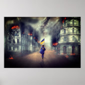 Ukrainian peace in the world sign ポスター (正面)