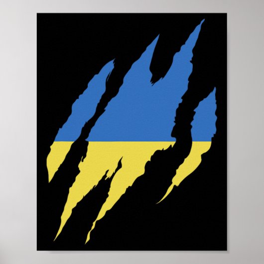 Ukrainian Quote Ukraine Flag Ukraine Shirt ポスター (正面)