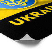 Ukrainian State Symbol - Ukraine Flag  ポスター (角)