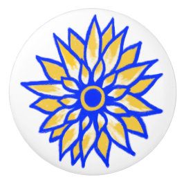 Ukrainian Sunflower Ceramic Knob セラミックノブ