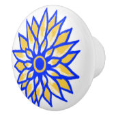 Ukrainian Sunflower Ceramic Knob セラミックノブ (右)