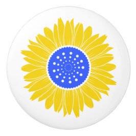 Ukrainian Sunflower Ceramic Knob セラミックノブ