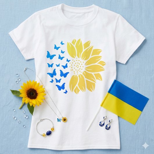 Ukrainian sunflower T-Shirt Tシャツ