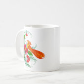 Ukrainian traditional Petrikivka art  コーヒーマグカップ (正面左)