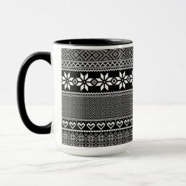 Ukrainian traditional vushuvanka folk pattern  マグカップ