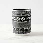 Ukrainian traditional vushuvanka folk pattern マグカップ (中央)