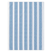 Ukrainian traditional vushuvanka folk pattern blue テーブルクロス (正面)