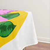 Ukrainian trident and flag of Ukraine with flowers テーブルクロス (インサイチュ)