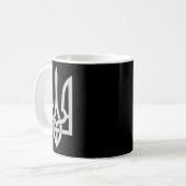 Ukrainian Trident Emblem Save Ukraine Resist Slava コーヒーマグカップ (正面左)