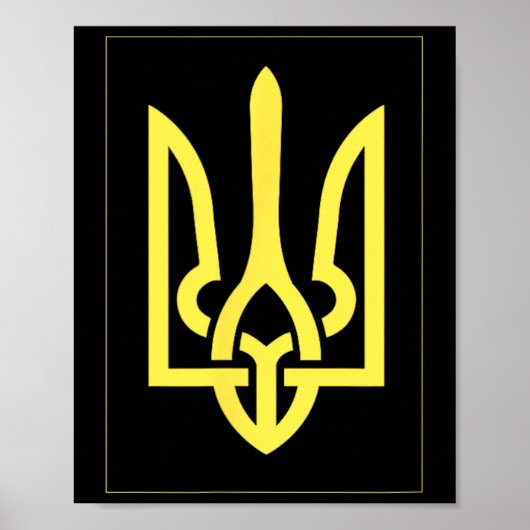 Ukrainian Ukraine Trident  ポスター (正面)