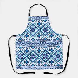 Ukrainian vushuvanka traditional folk art pattern. エプロン