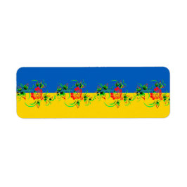 Ukrainisches dekoratives Muster ラベル