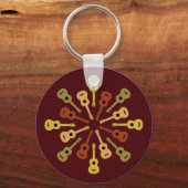 Ukuleleキーチェーン – 選択スタイル キーホルダー (正面)