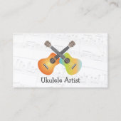 Ukulele Artist Music Notes名刺 名刺 (正面)
