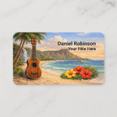 Ukulele Business Card Guitar and Uke 名刺 (正面)