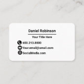 Ukulele Business Card Guitar and Uke 名刺 (裏面)