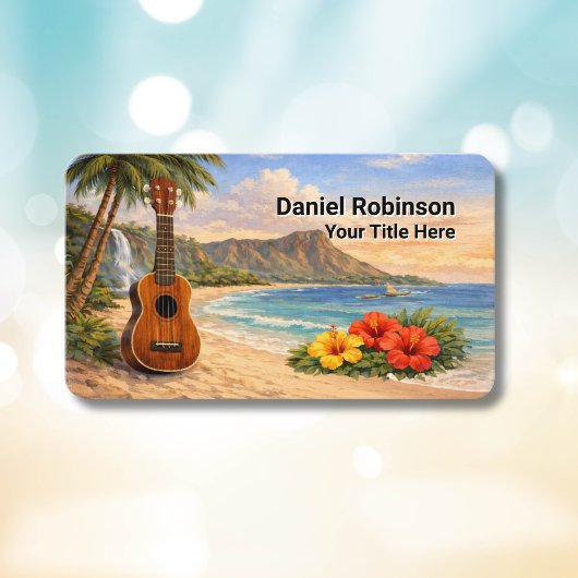 Ukulele Business Card Guitar and Uke 名刺