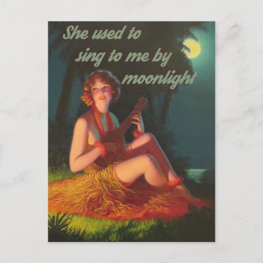 Ukulele byムーンライトポストカード ポストカード (正面)