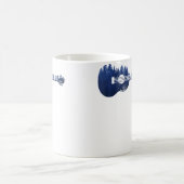 Ukulele Guitar Forest Silhouette Landscape Trees M コーヒーマグカップ (中央)